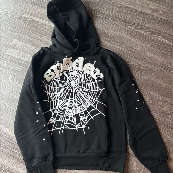 Sp5der P*NK Hoodie (Black Og Web)